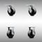 Service Caster 5 Inch SS Glass Filled Nylon Caster Set with Roller Bearing 2 Swivel 2 Rigid SCC SCC-SS30S520-GFNR-2-R-2 - alternate 1